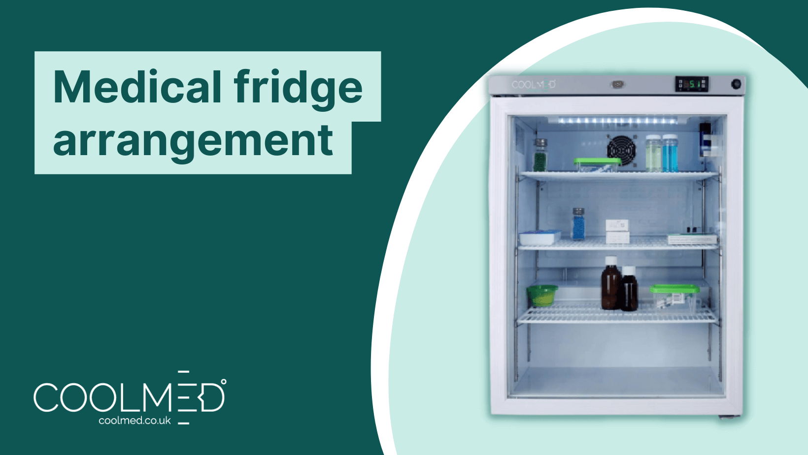How to arrange products within a medical fridge graphic by CoolMed